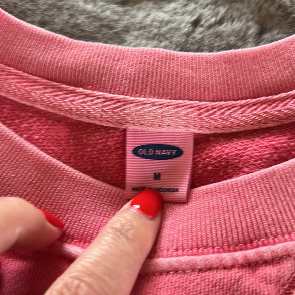 Neon Pink Old Navy Sweatshirt - Picture 2 of 3